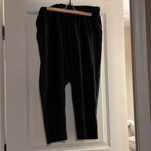 Wide leg pin stripe pants